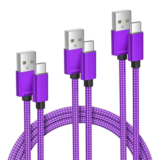Charger Cord for Airpods Pro 3, USB a to USB C Cable 3Pack (1.5/3.3/6.6FT), Multi Length Type C Charging Cord for Airpods 4/Pro 2, Iphone 17/16/15, Samsung S26/S25